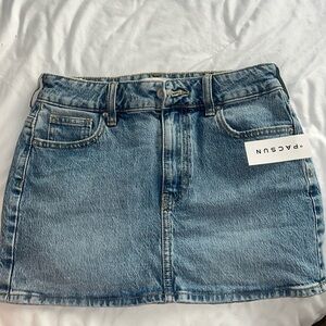 Pacsun jean mini skirt.